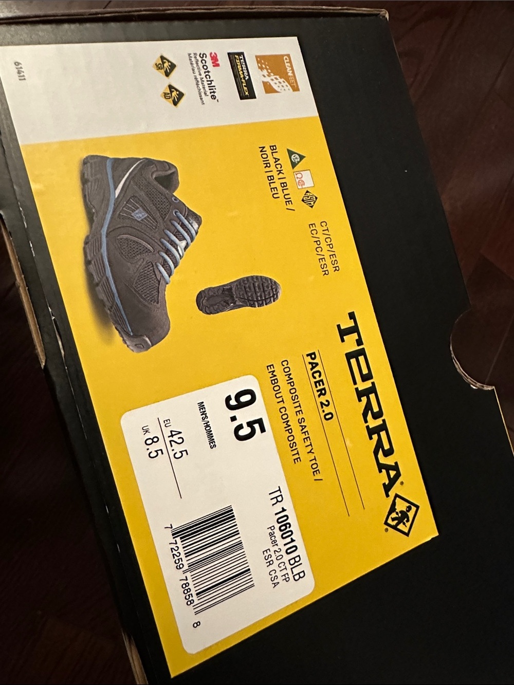 Men's Terra Pacer 2.0 Composite Toe Athletic Safety Work Shoe